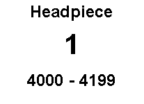 Text Box: Headpiece 14000 - 4199