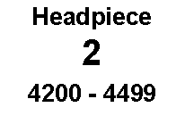Text Box: Headpiece 24200 - 4499