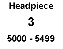 Text Box: Headpiece  35000 - 5199